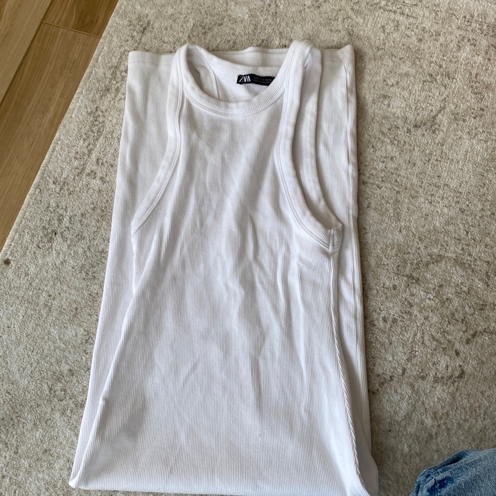 White zara dress